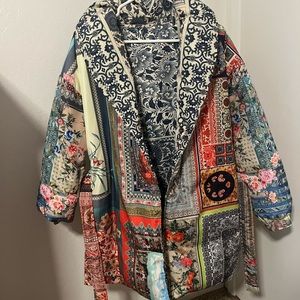 Johnny was reversible down parka jacket, excellent condition